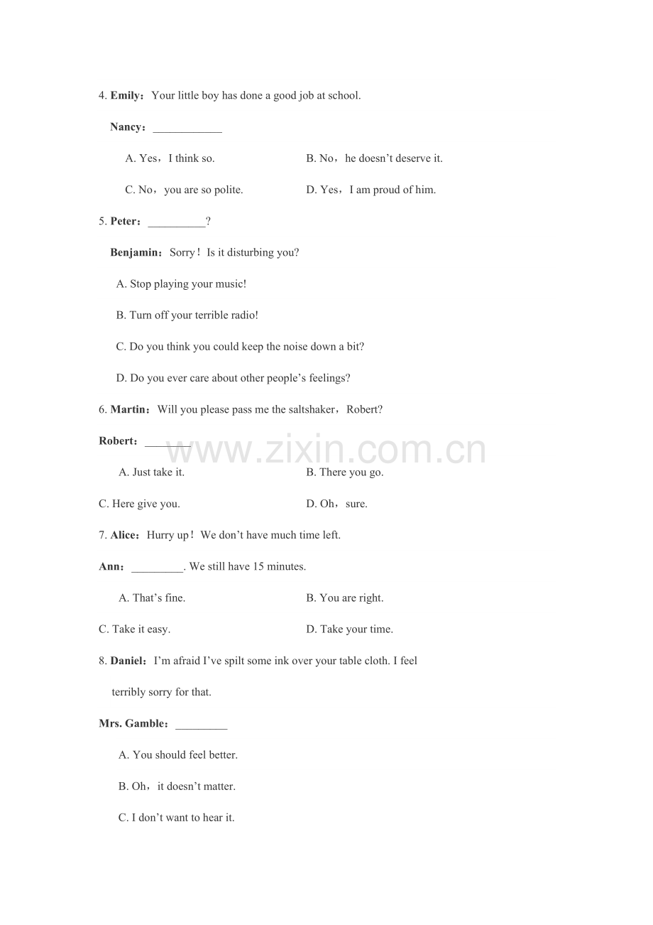 2021年重庆学位英语模拟试题一.doc_第2页