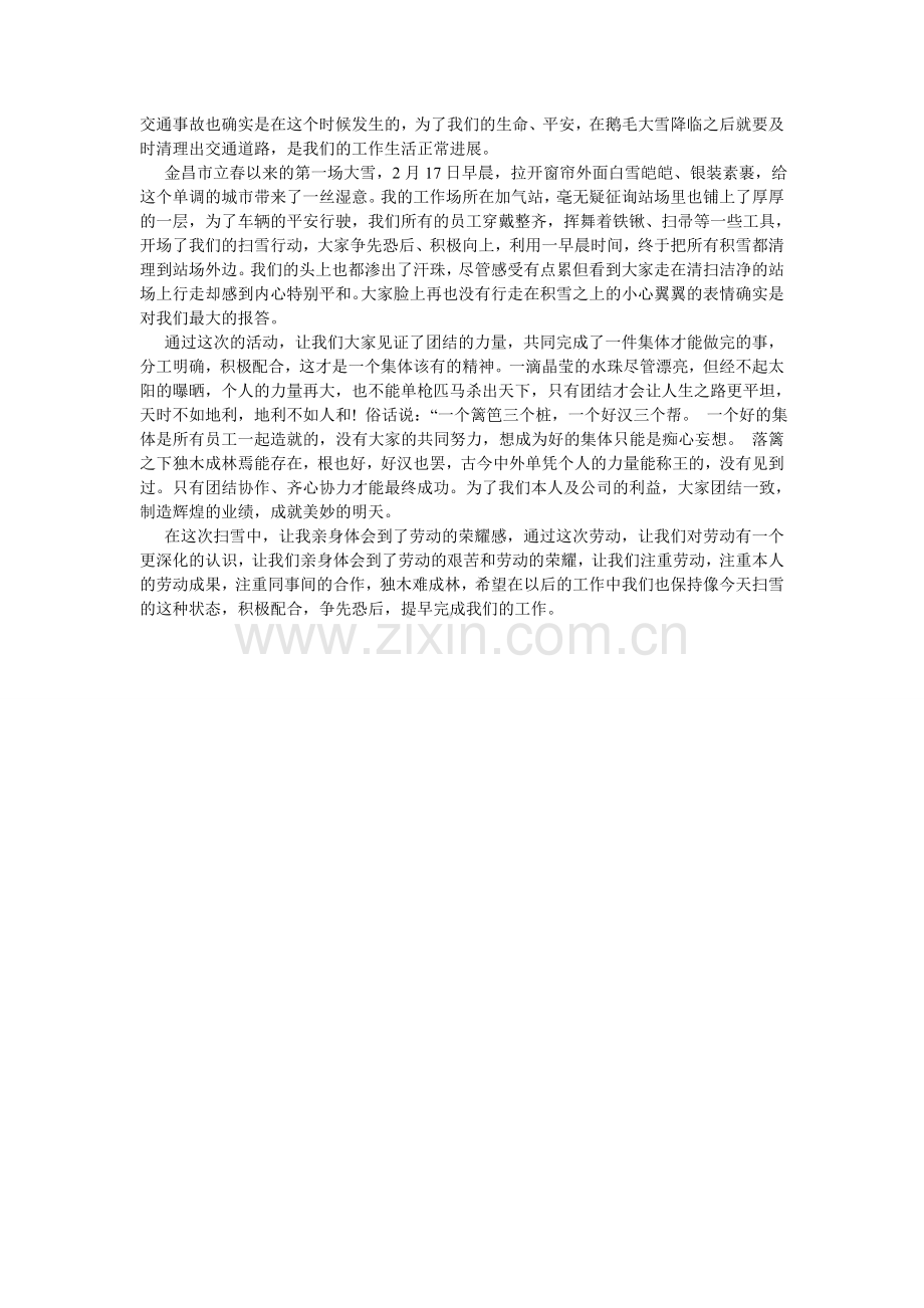 扫雪,关于扫雪的作文.doc_第2页