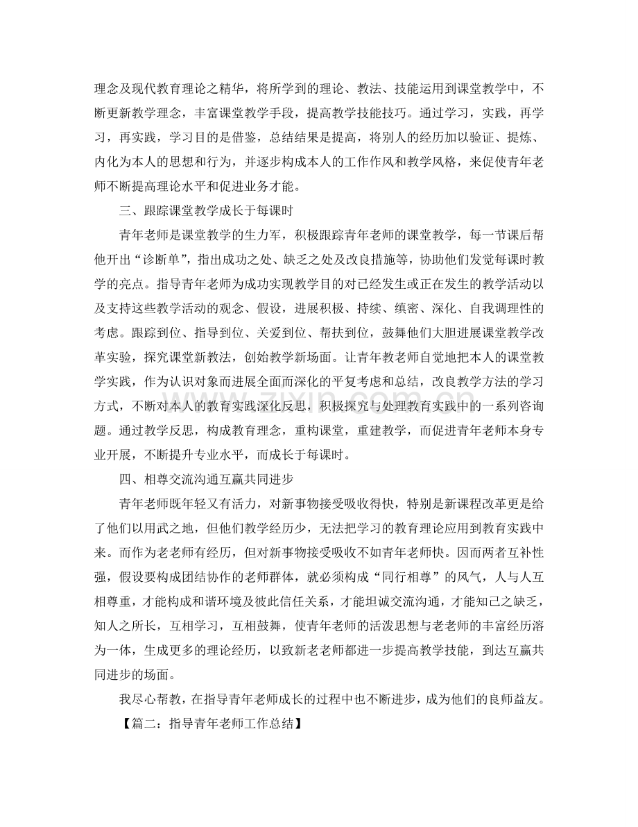 教学工作参考总结-指导青年教师教学工作参考总结.doc_第2页