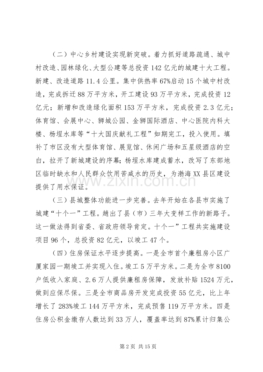 城镇面貌与新民居建设推介会发言.docx_第2页