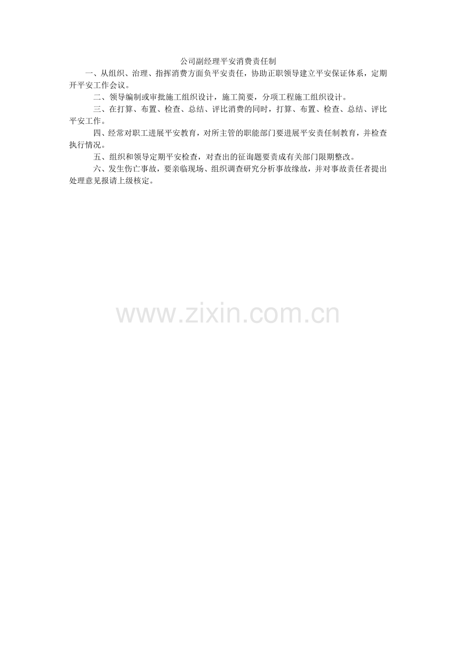 公司副经理安全生产责任制.doc_第1页