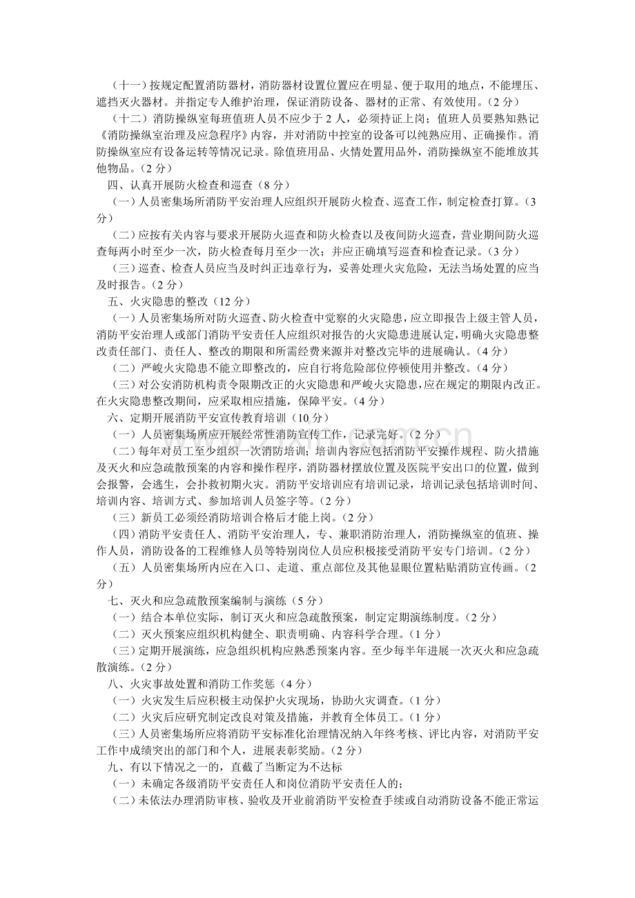 人员密集场所消防安全标准化管理工作标准.doc_第2页