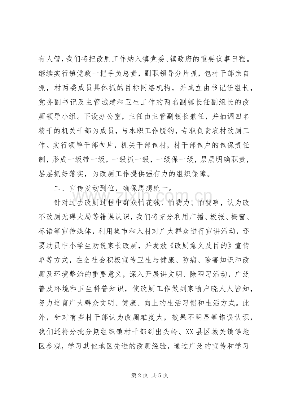 镇党委书记在全县农村改厕工作动员大会上的典型发言稿.docx_第2页