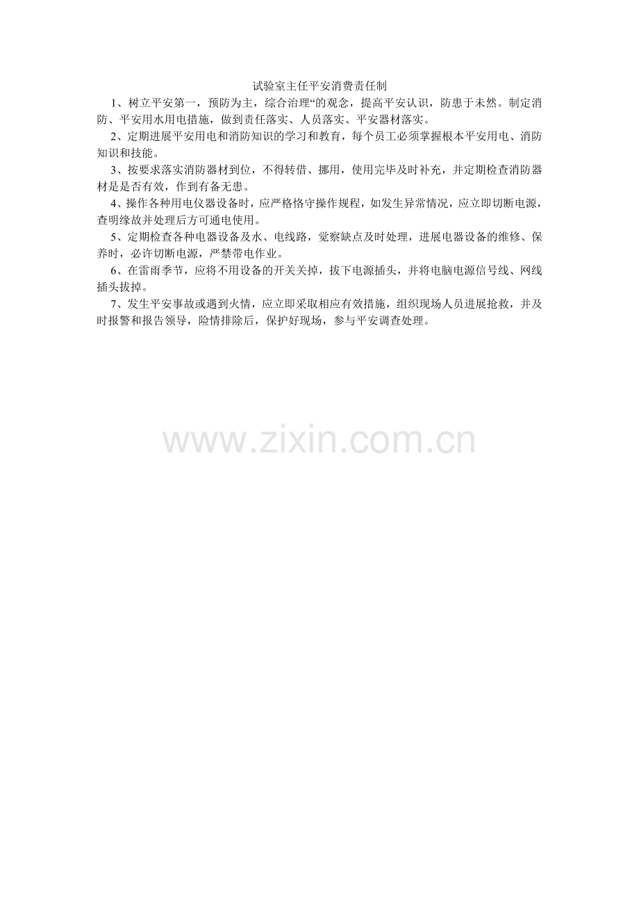 试验室ۥ主任安全生产责任制.doc_第1页
