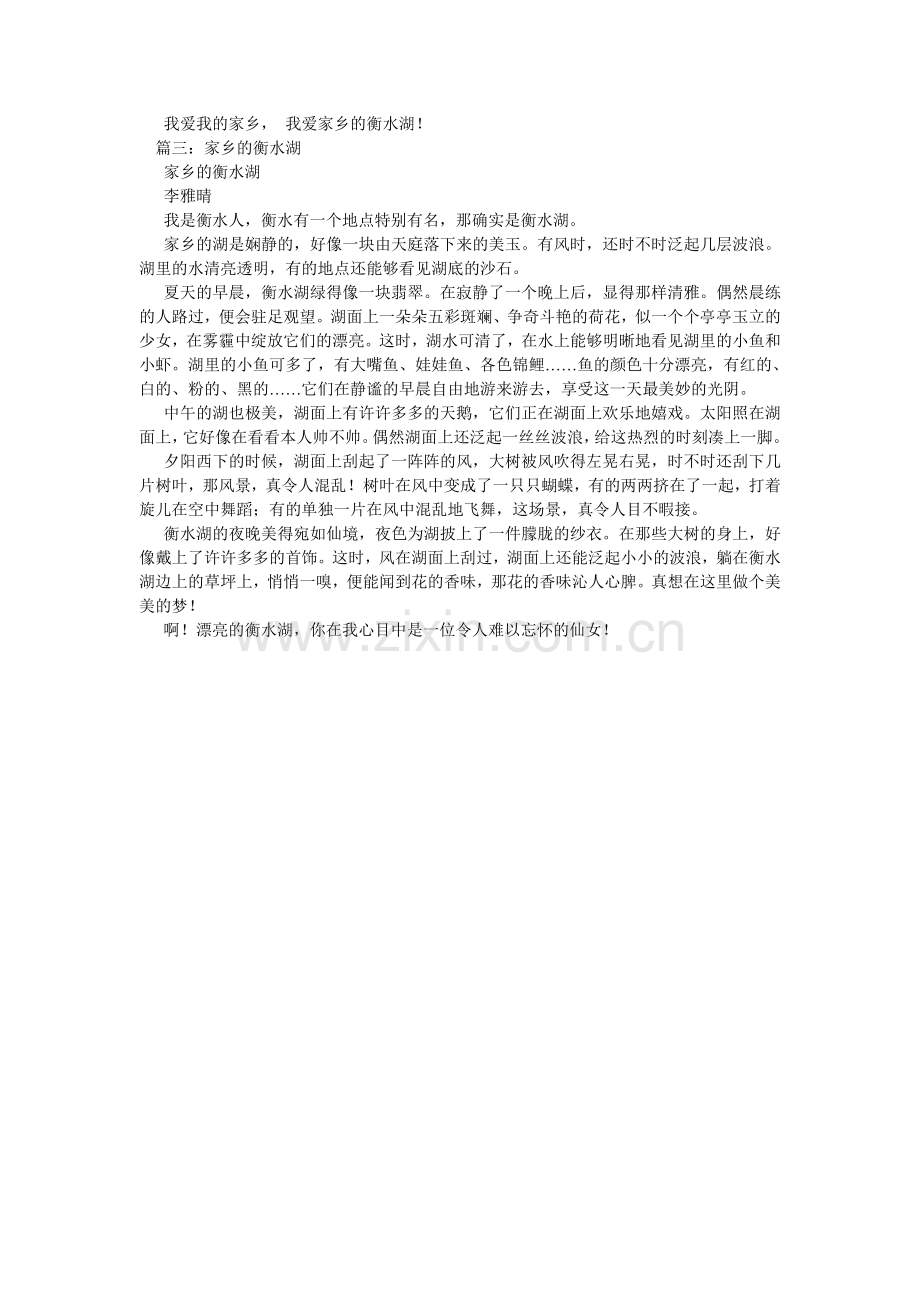 描写衡水湖的作文.doc_第2页