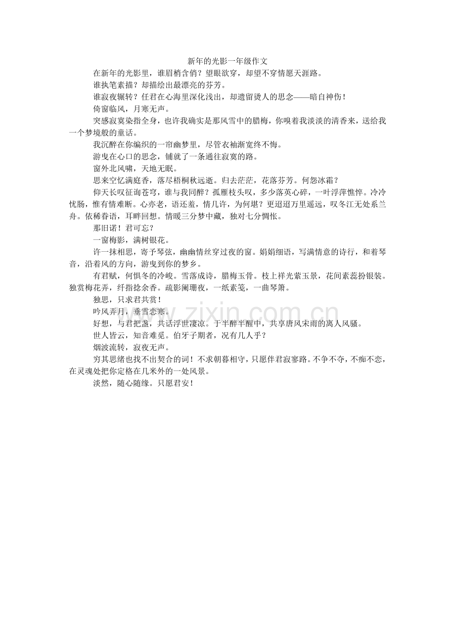 新年的光影一年级作文.doc_第1页