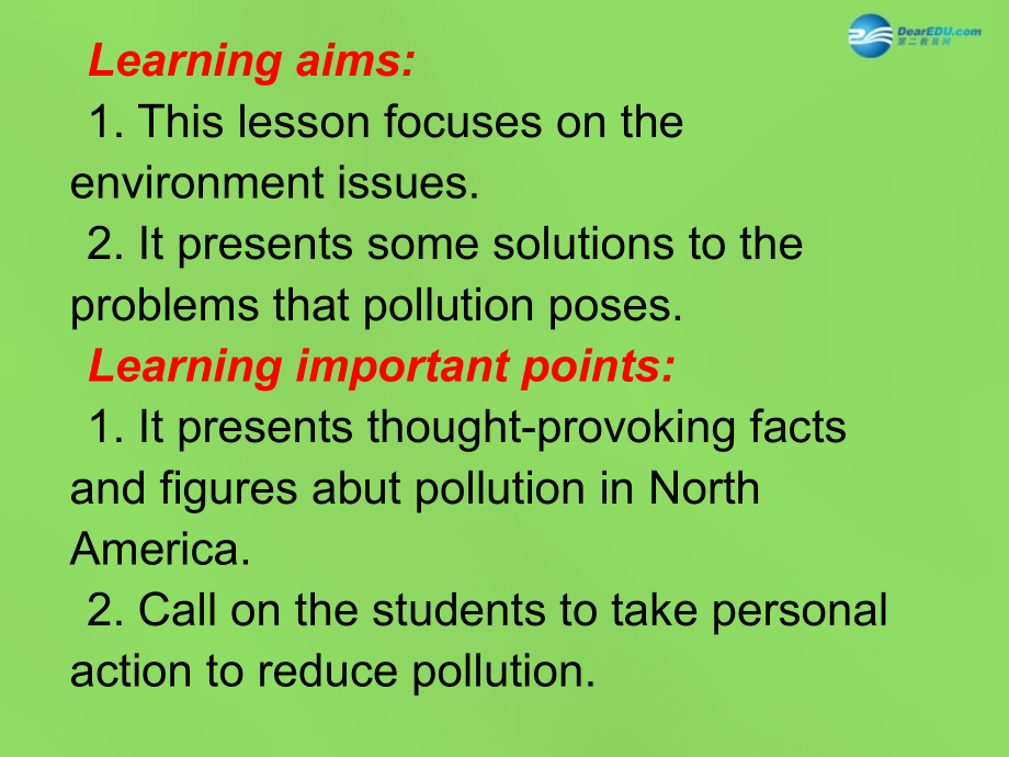 八年级英语下册 Unit 8 Lesson 44 Environment Clubs课件 (新版)冀教版 课件.ppt_第2页