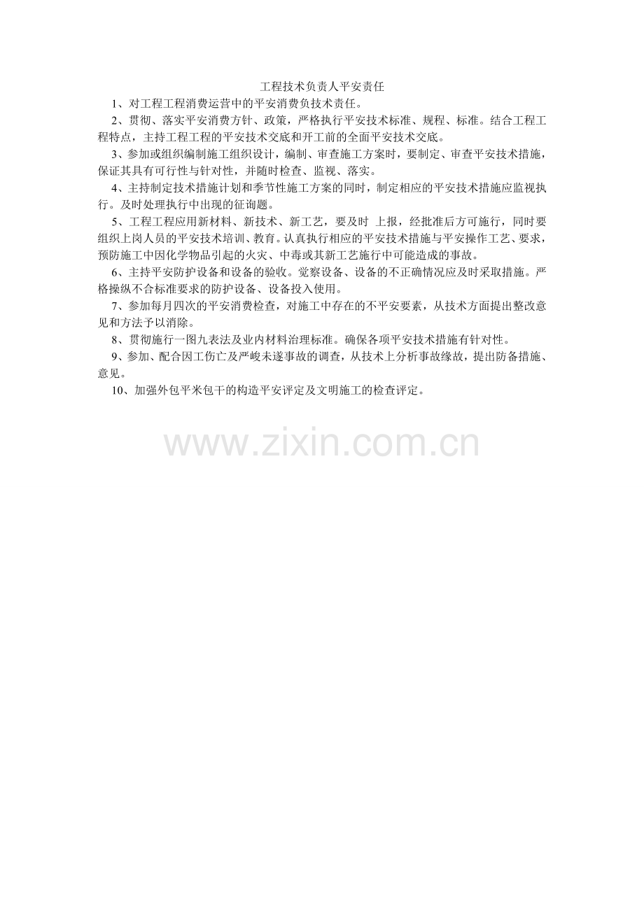 项目技术负责人安全责任.doc_第1页