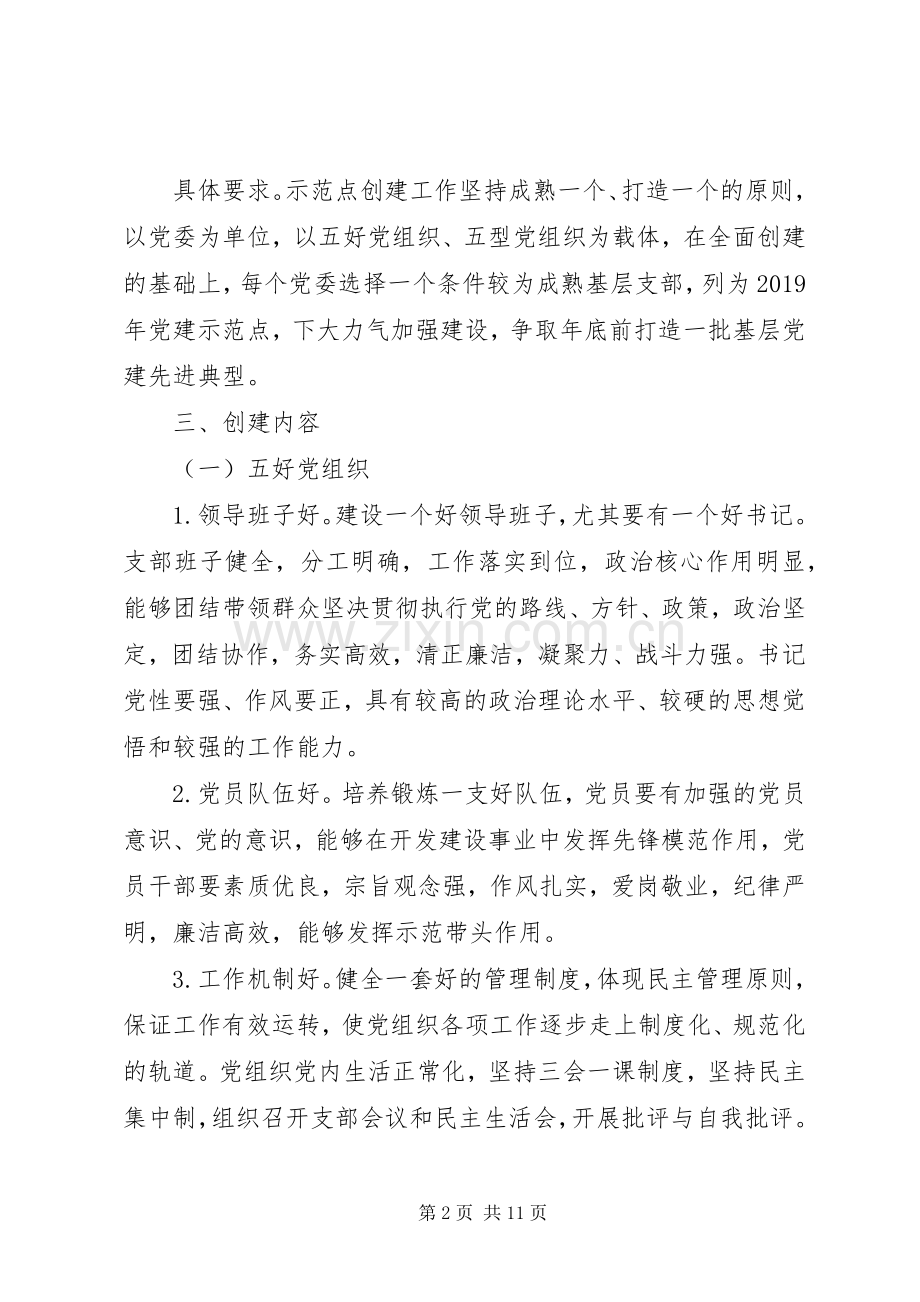 党建示范点创建工作方案 .docx_第2页