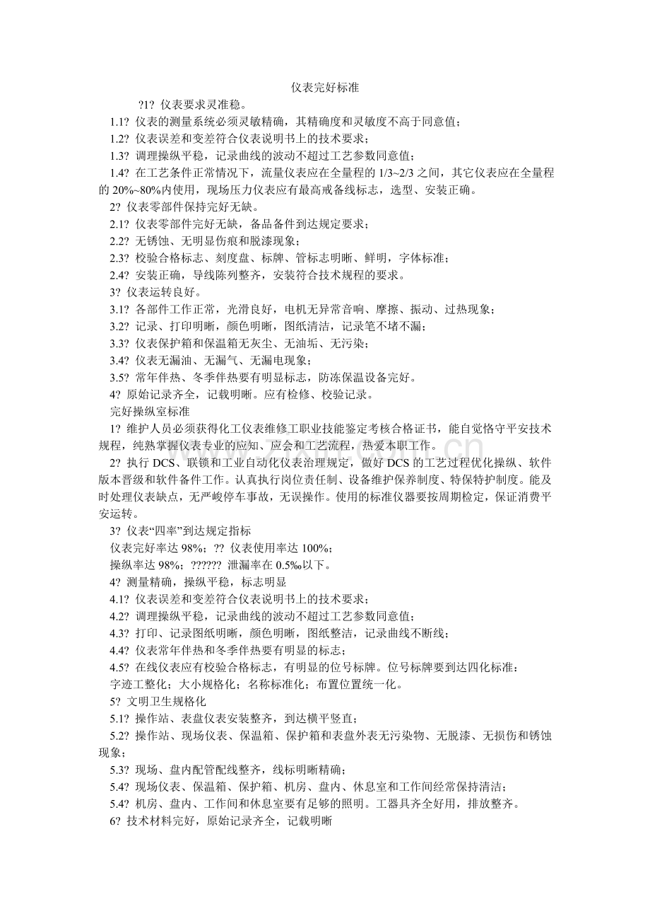 仪表完ۥ好标准.doc_第1页