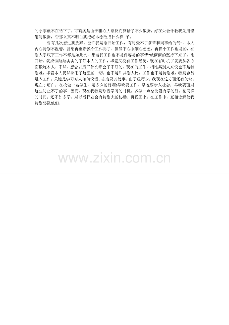 毕业生会计事务所实习报告范文.doc_第2页