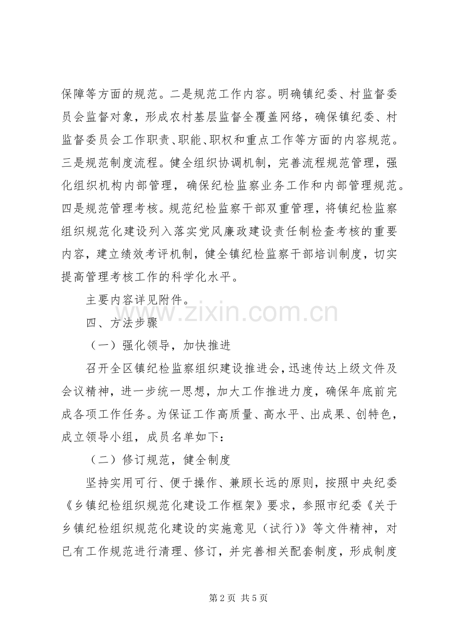 乡镇纪检建设工作实施方案 .docx_第2页
