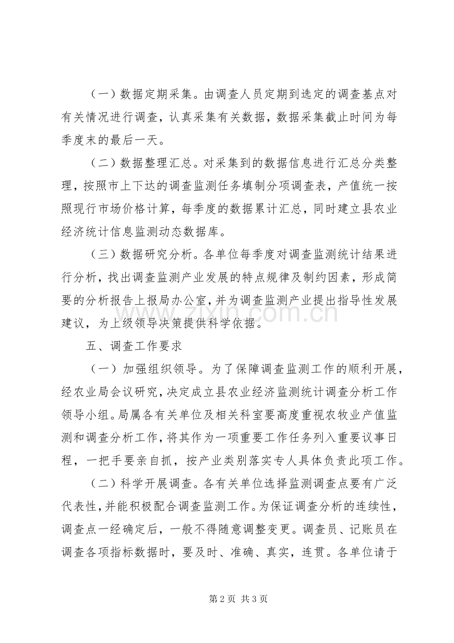 农牧业产值调查监测方案 .docx_第2页