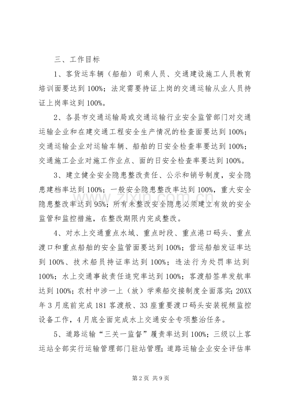 平安交通创建活动实施方案 .docx_第2页