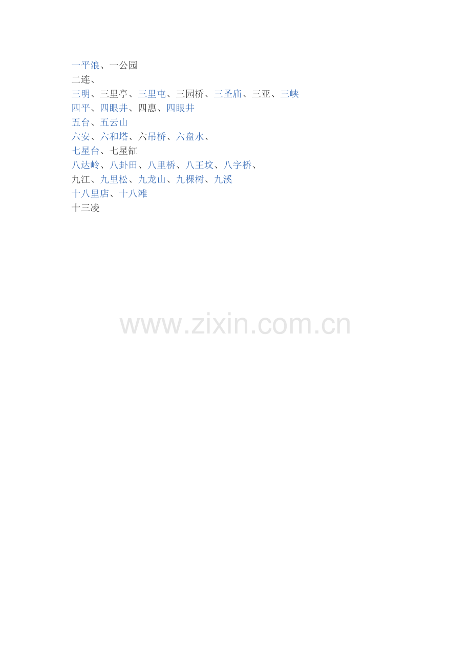 以数字开头的地名.doc_第1页