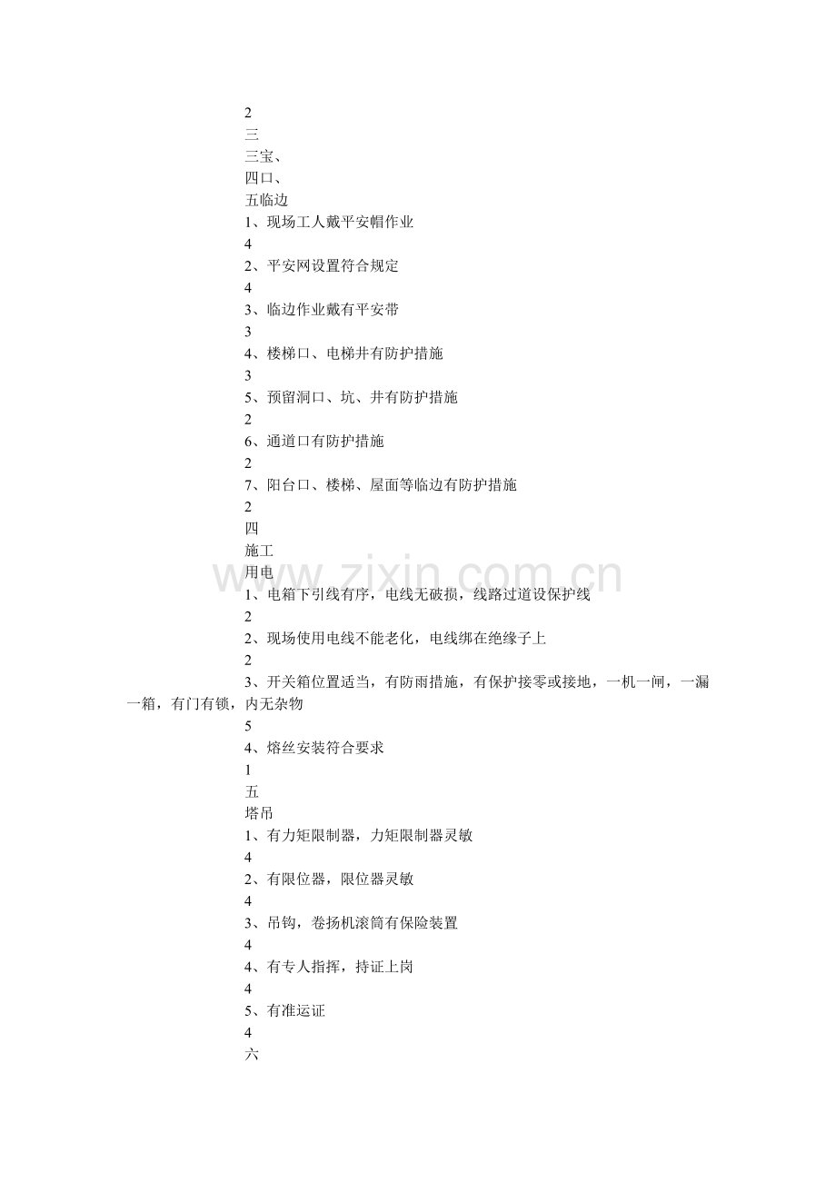 安全文明检查评分表.doc_第2页