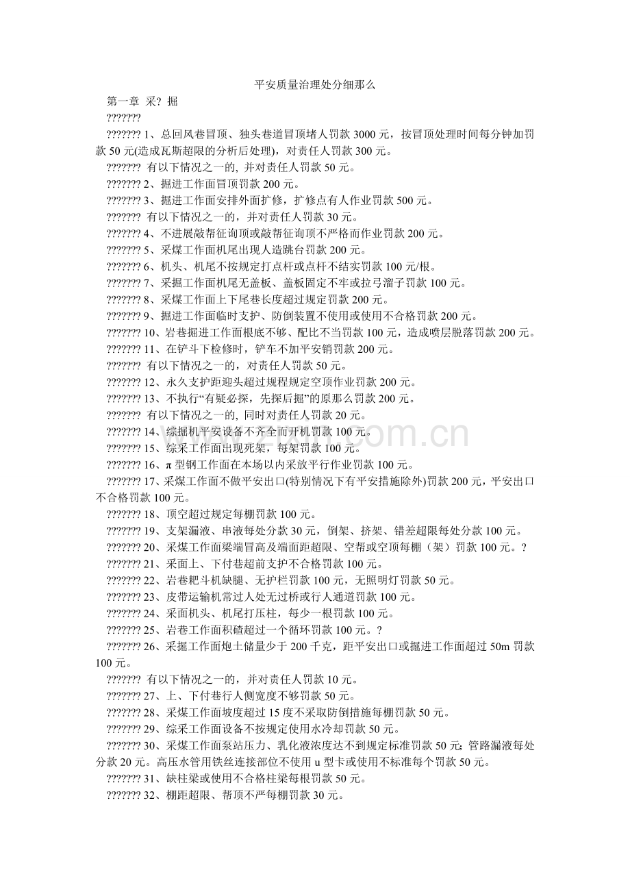 安全质量管理处罚细则.doc_第1页