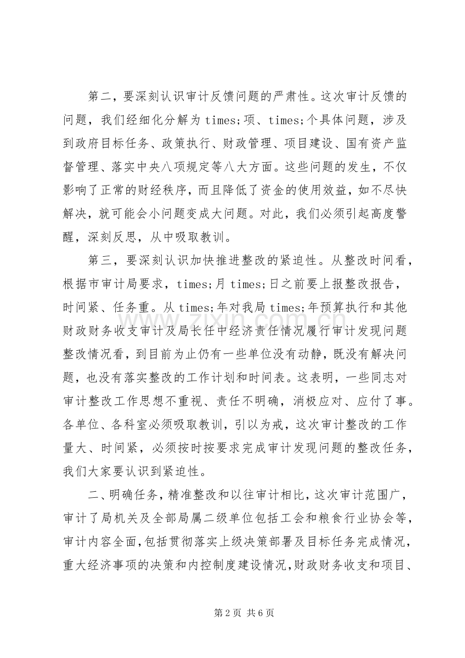 党组审计整改动员会领导发言稿.docx_第2页