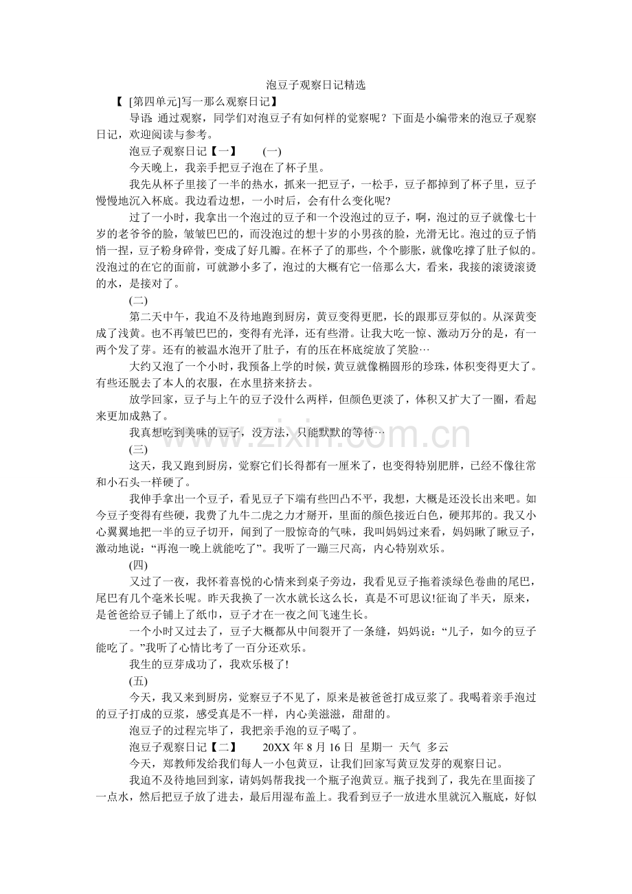 泡豆子观察日记.doc_第1页