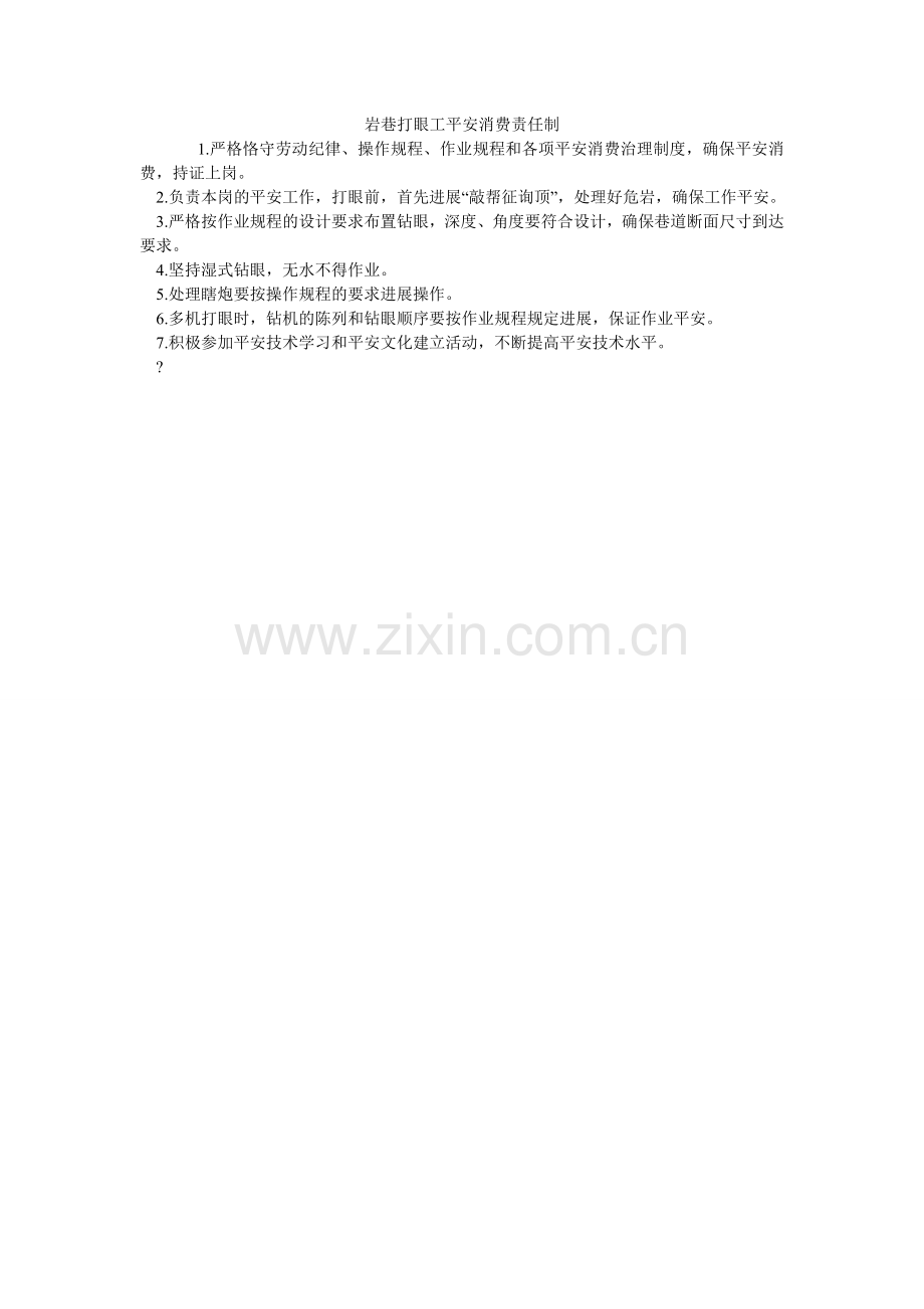 岩巷打眼工安全生产责任制.doc_第1页