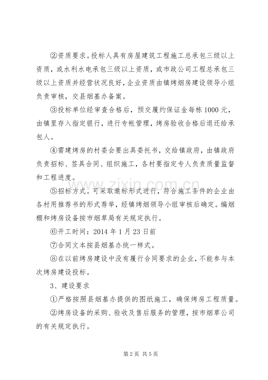 XX年度烤房建设工作实施方案 .docx_第2页