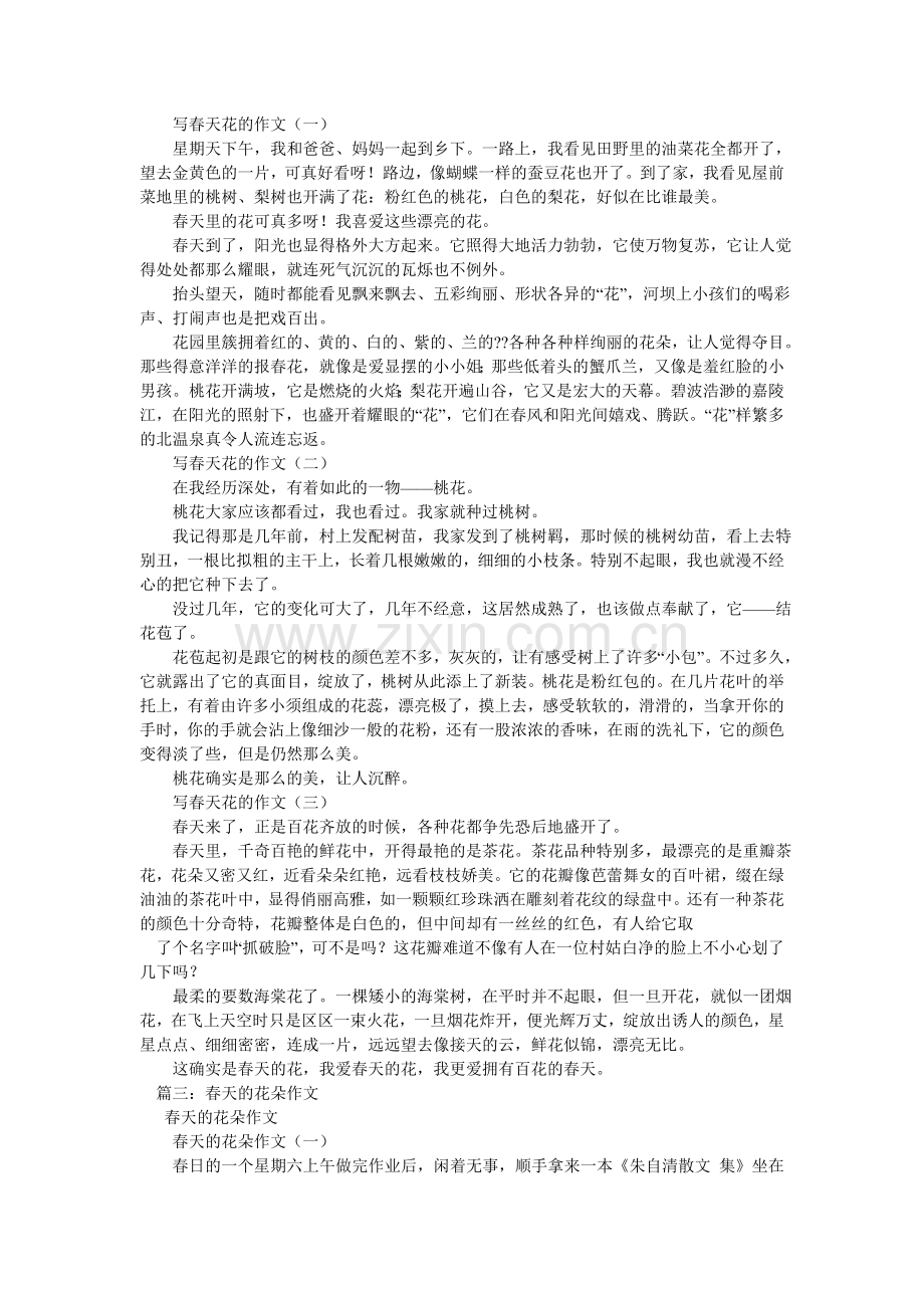 描写春天桃花的作文.doc_第2页