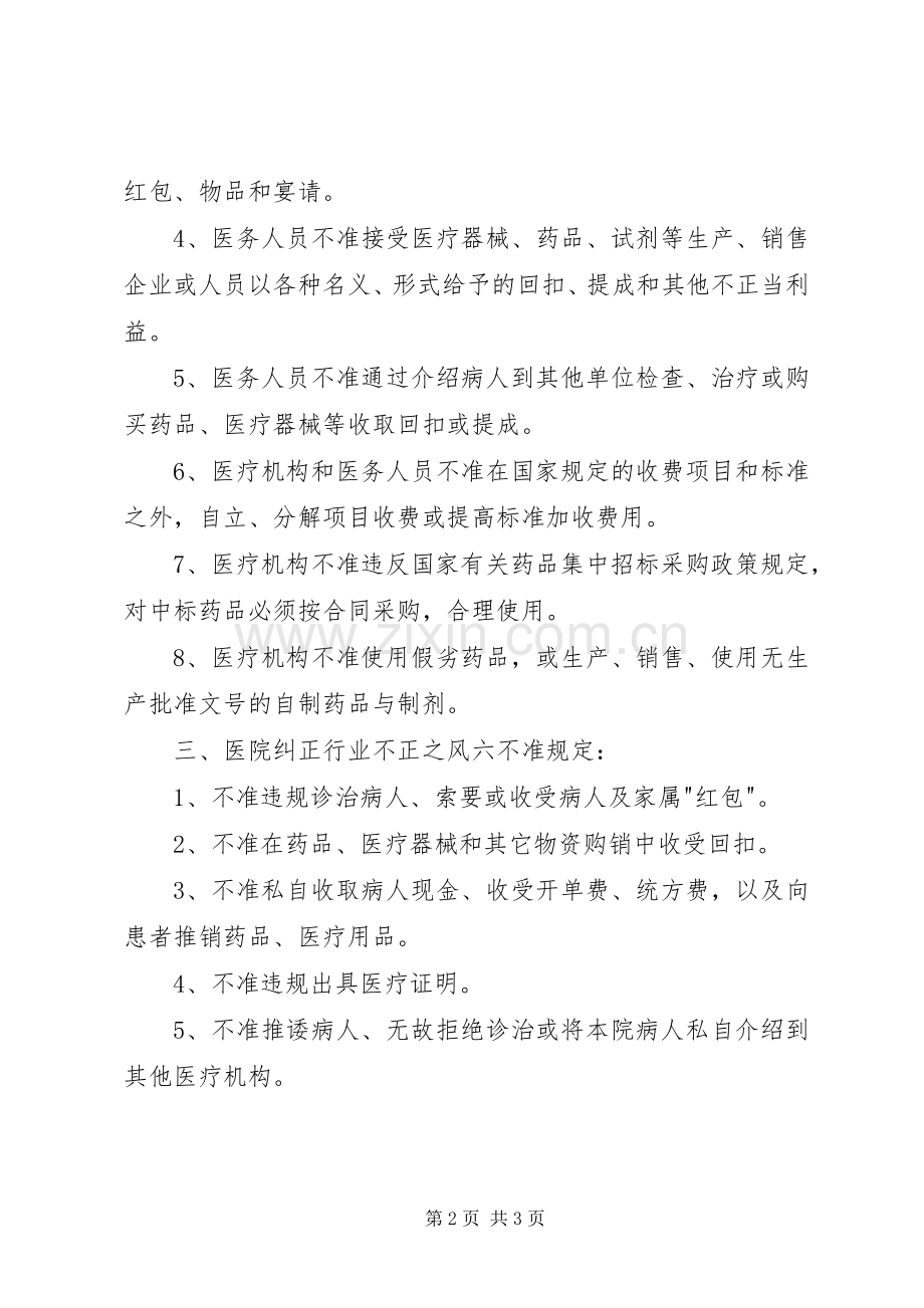 医德医风工作规章制度 .docx_第2页