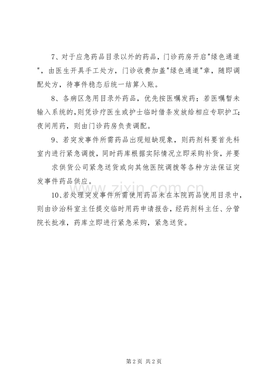 突发事件应急药品供应管理规章制度及审批程序.docx_第2页