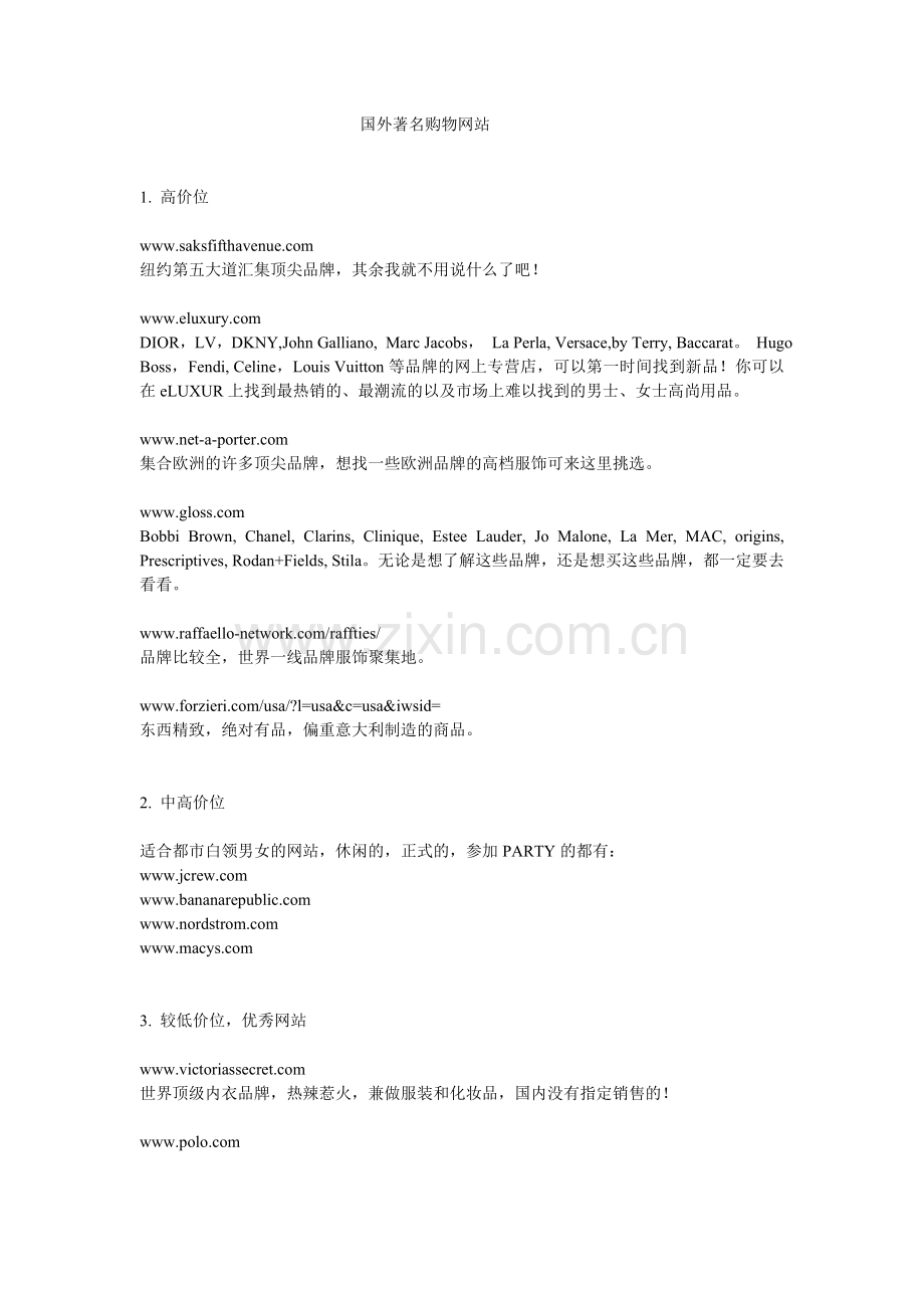 国外著名购物网站.doc_第1页