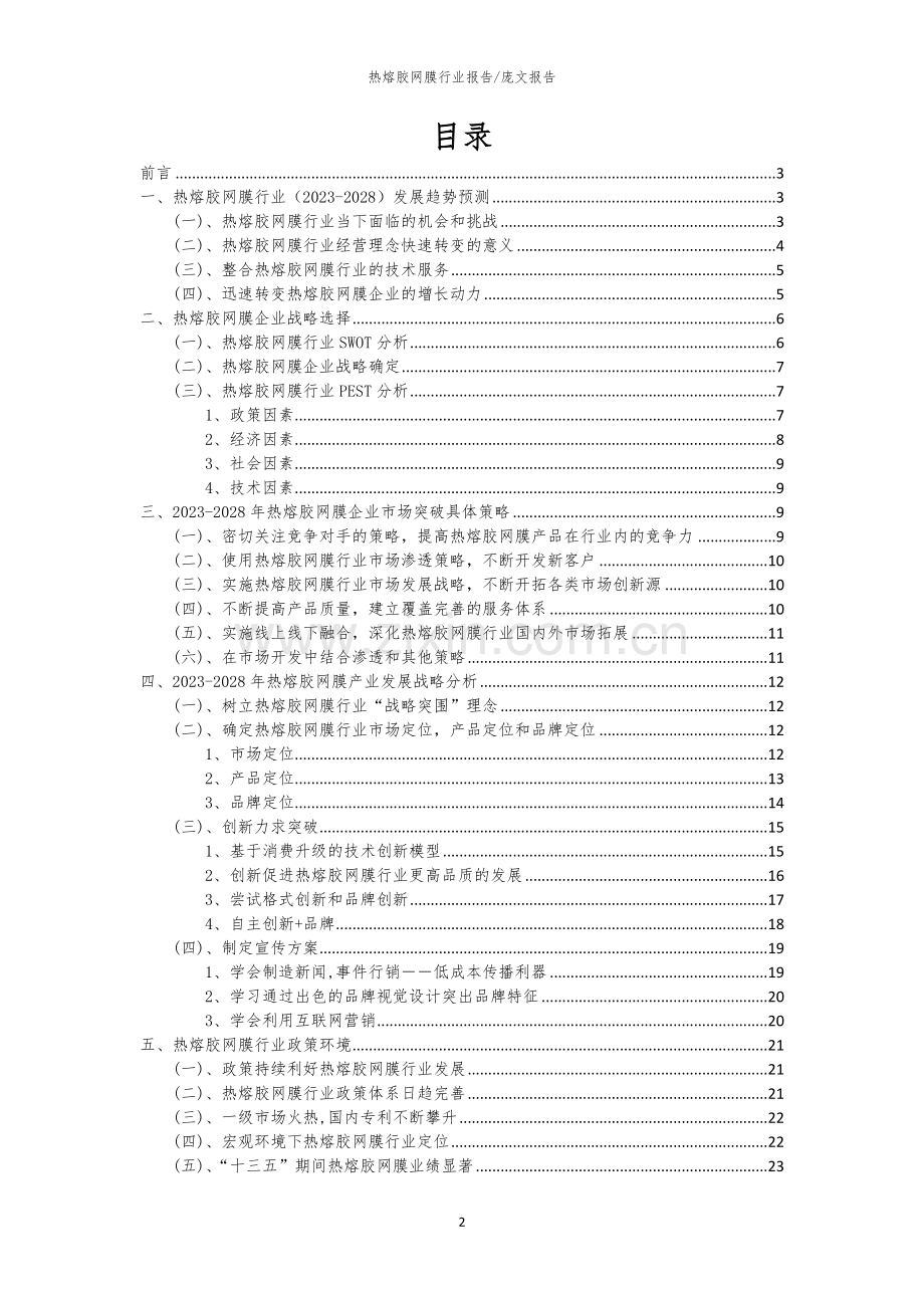 2023年热熔胶网膜行业分析报告及未来五至十年行业发展报告.docx_第2页