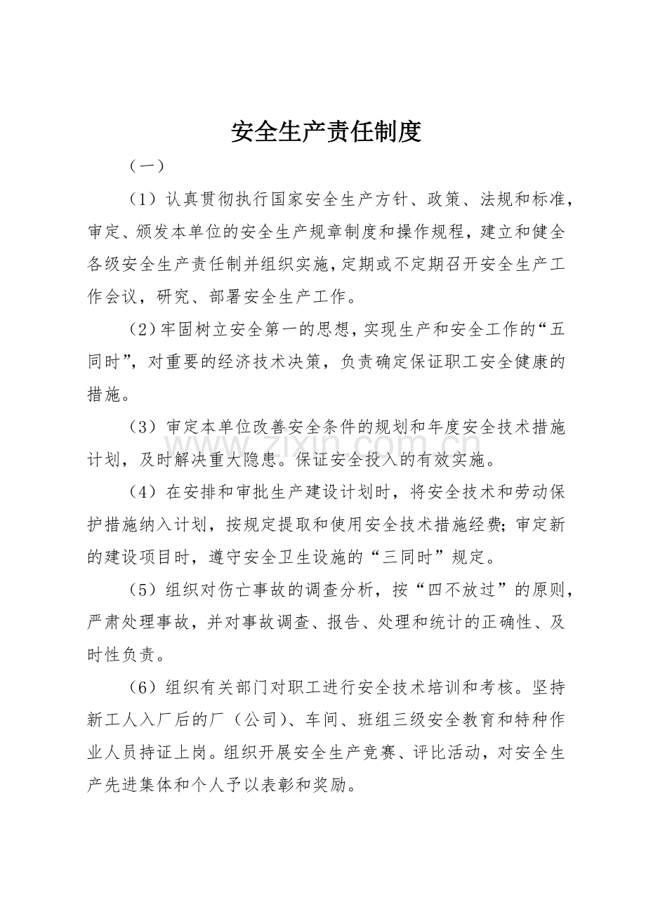 安全生产责任规章制度 (26).docx_第1页