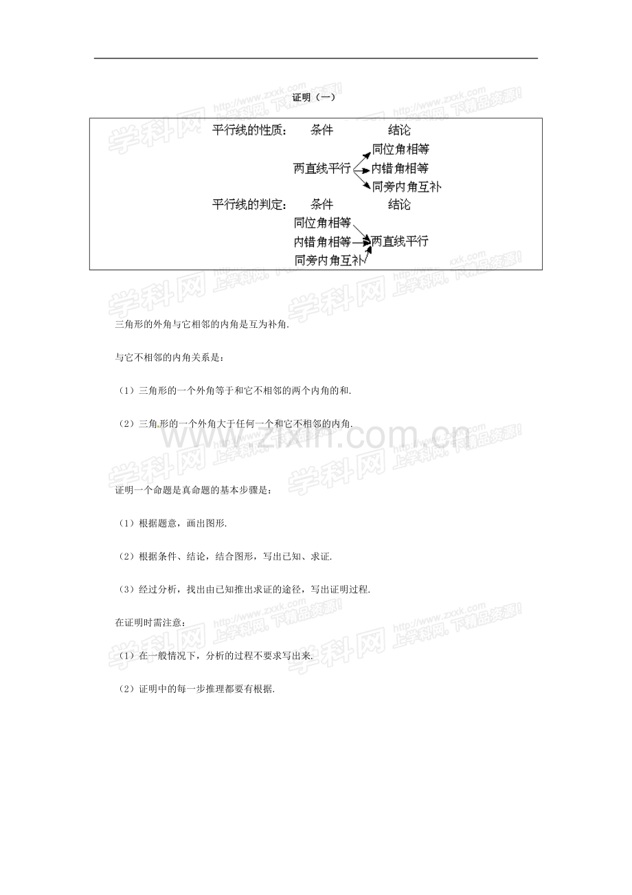 数学：第六章证明（一）复习教案（北师大版八年级下）.doc_第1页
