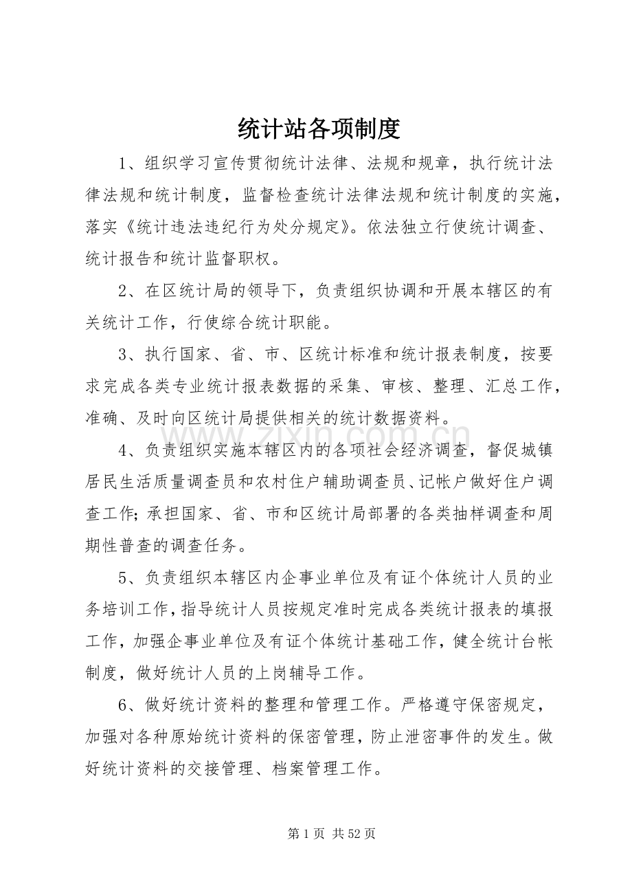 统计站各项规章制度.docx_第1页