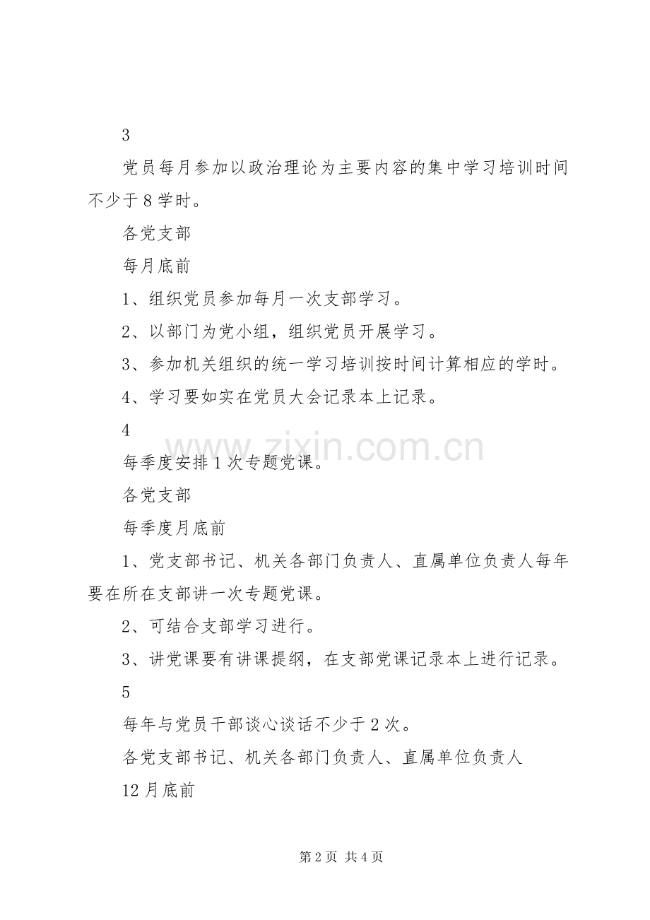 团省委系统推进“两学一做”学习教育常态化规章制度化工作任务清单.docx_第2页