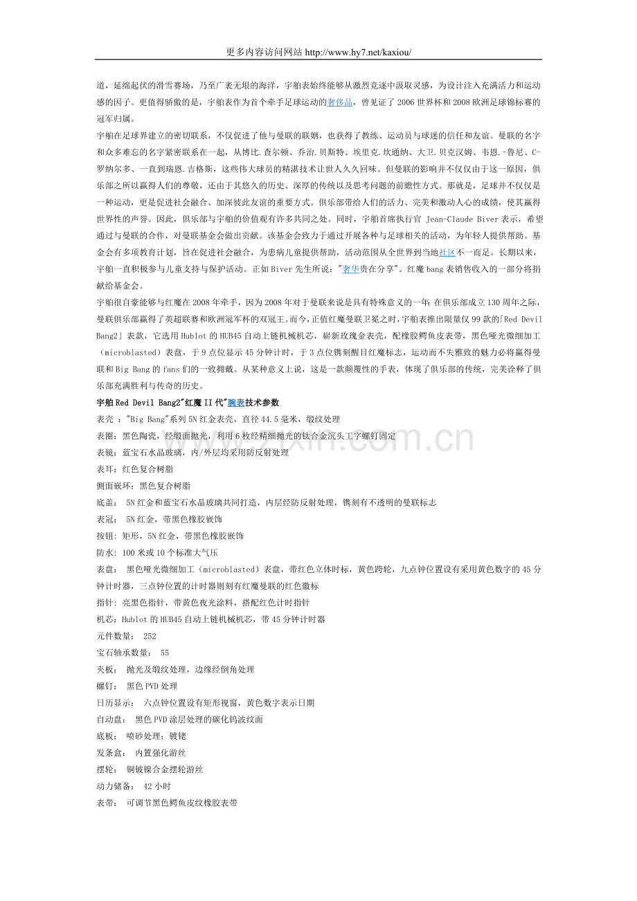 宇舶红魔II代腕表.doc_第2页