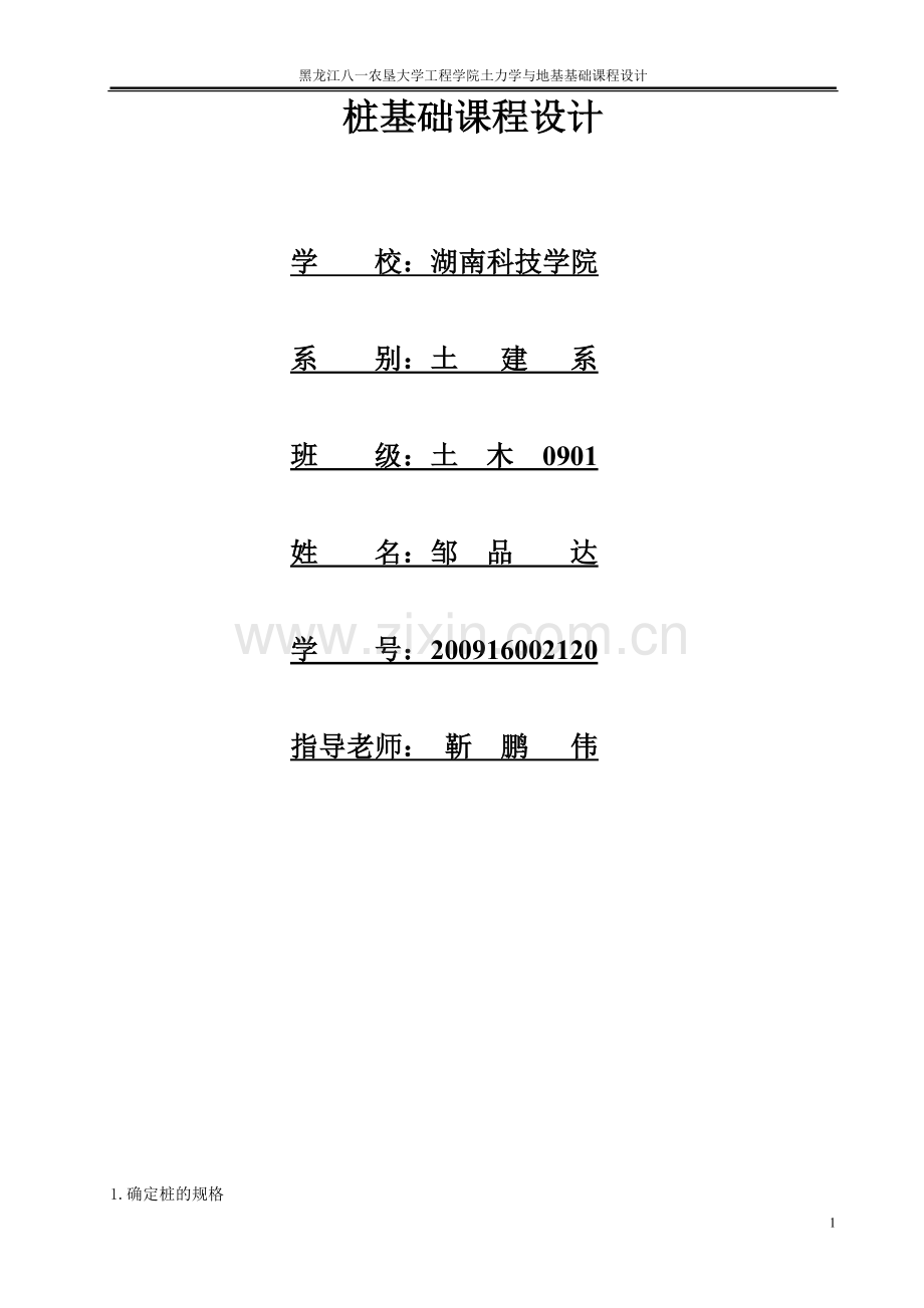 桩基础设计.doc_第1页