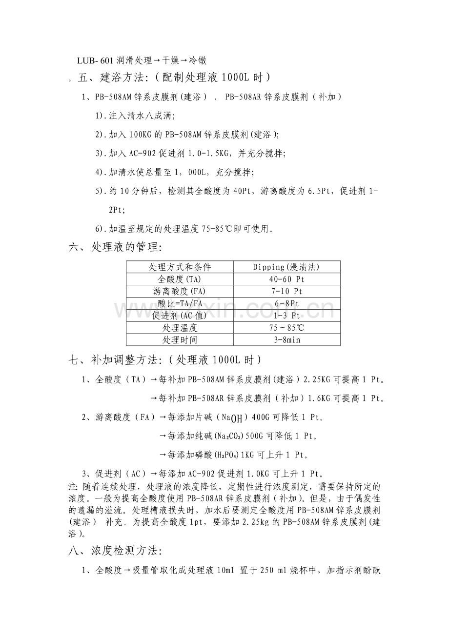 塑性加工专用磷化液产品介绍.doc_第2页