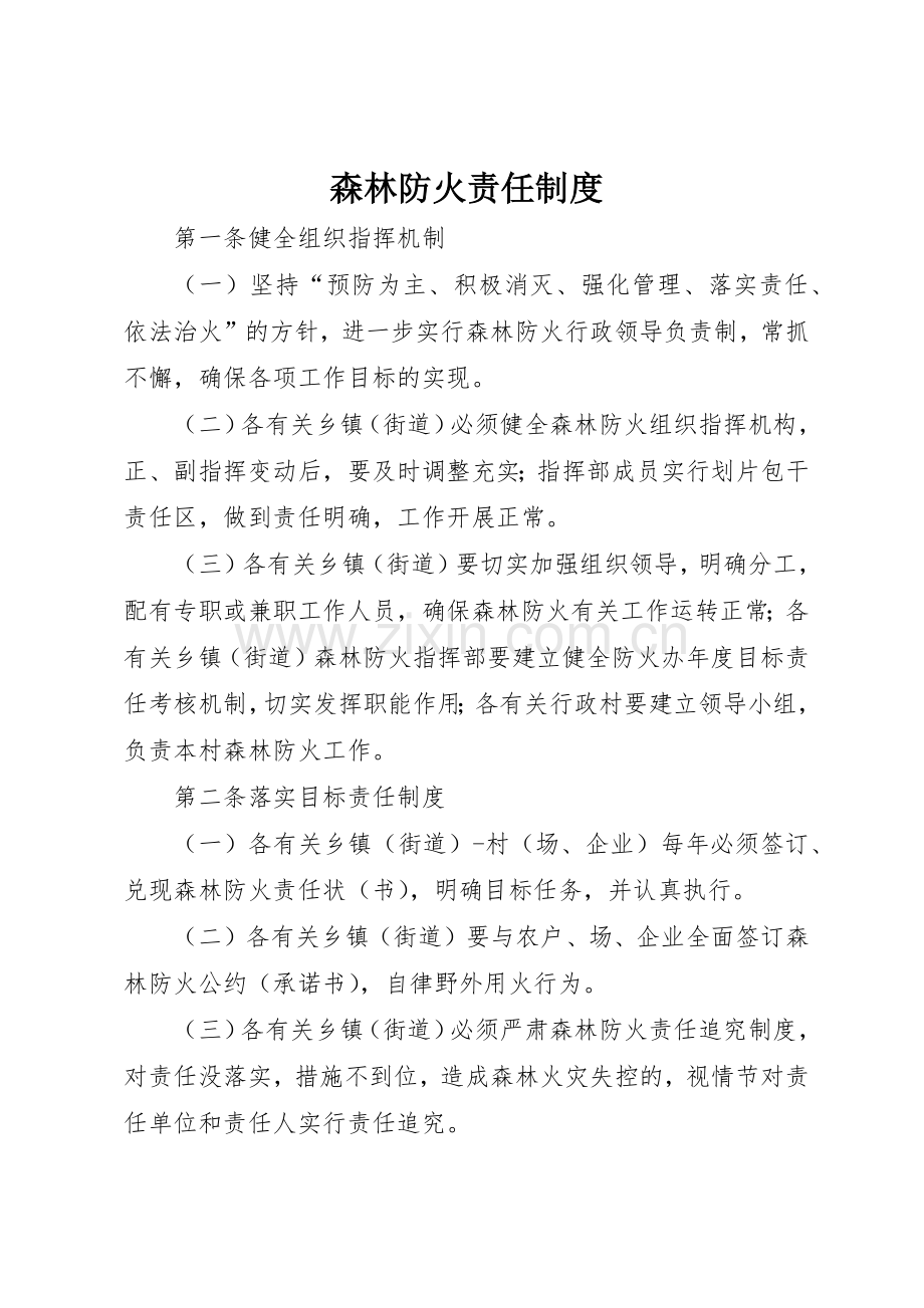 森林防火责任规章制度细则.docx_第1页