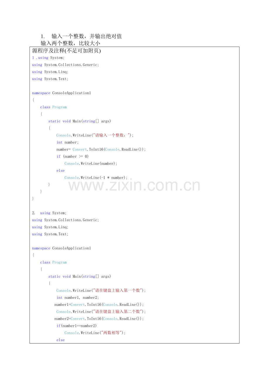 VC#.NET掌握分支语句及循环语句使用方法.doc_第1页