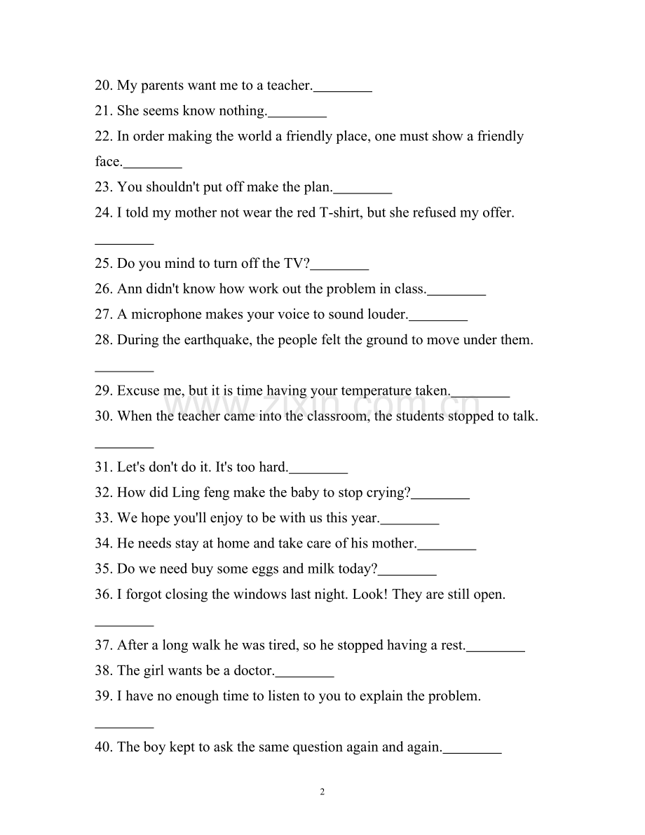 语法练习-非谓语动词-(改错).docx_第2页