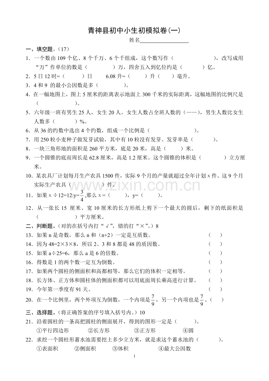 小升初试卷.doc_第1页