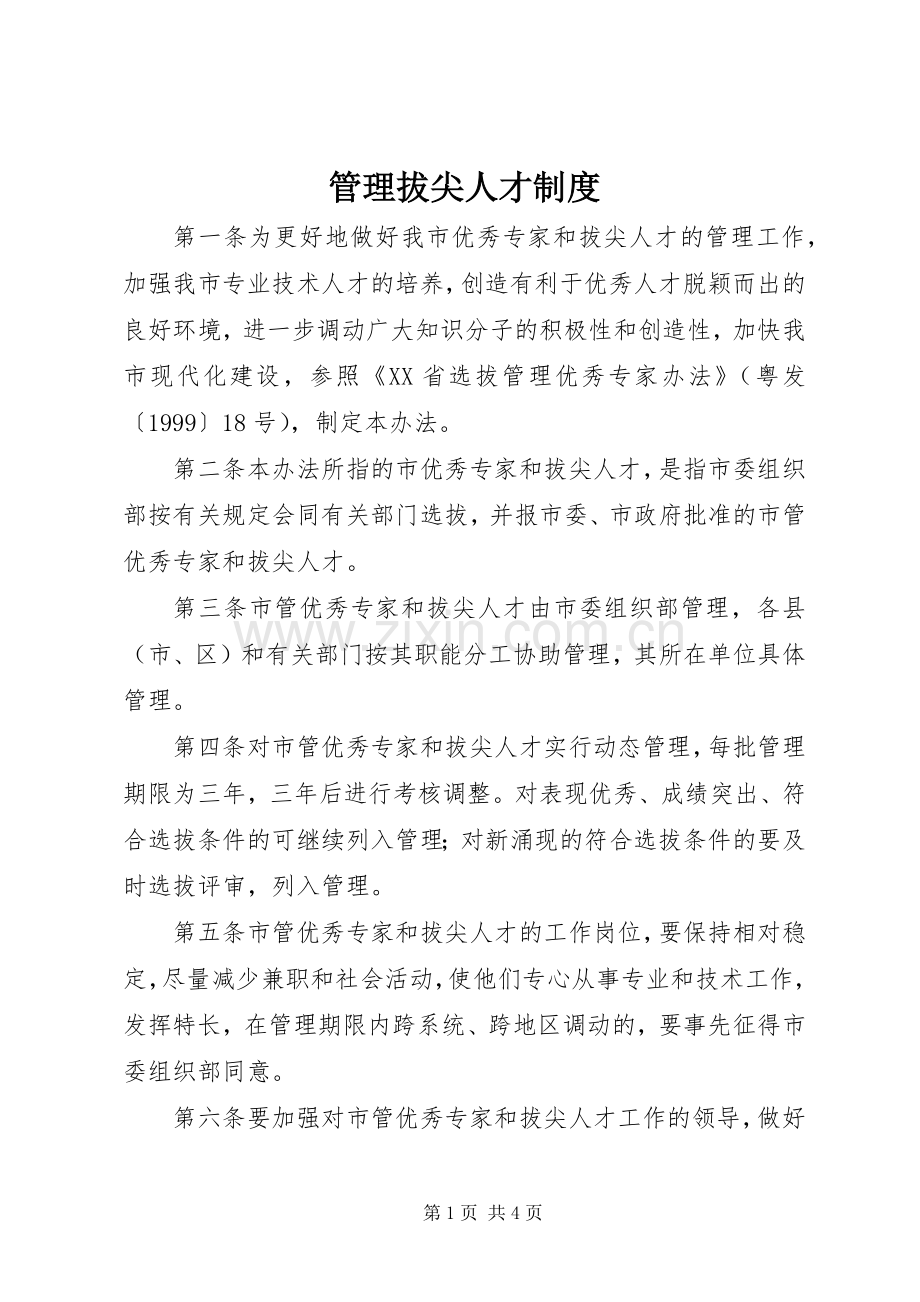 管理拔尖人才规章制度.docx_第1页