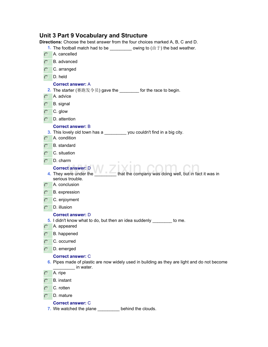 Unit3词汇及阅读.doc_第1页