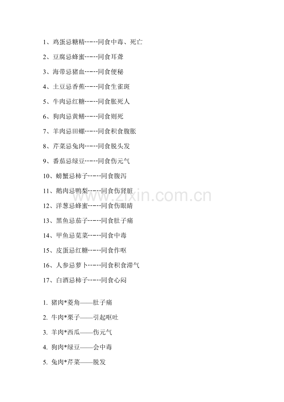 两种食物同食禁忌.doc_第1页