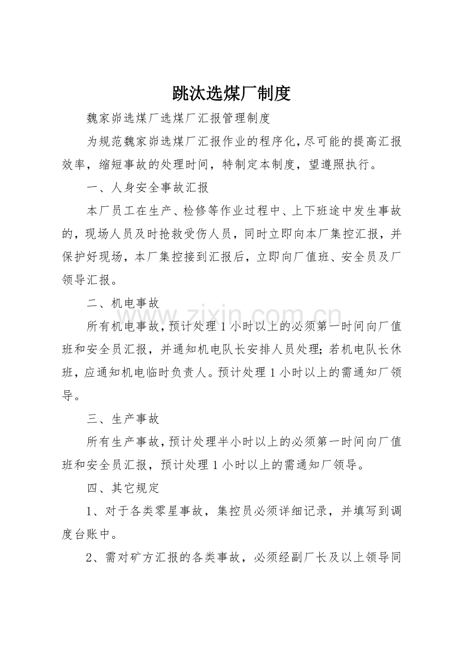 跳汰选煤厂规章制度细则.docx_第1页