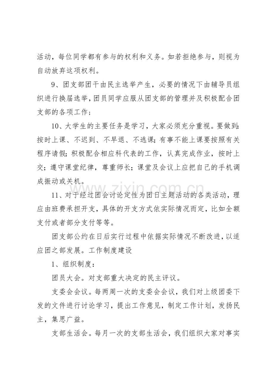 大学团支部公约以及工作规章制度（修订） .docx_第2页