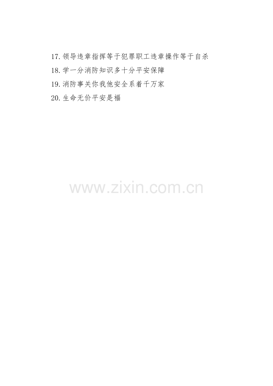 XX省XX县区人民政府安全生产标语集锦.docx_第2页