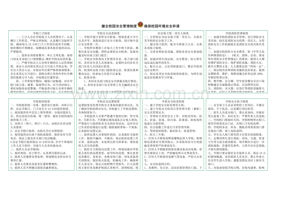 健校园安全管理制度-确保校园环境安全及谐(改).doc_第1页