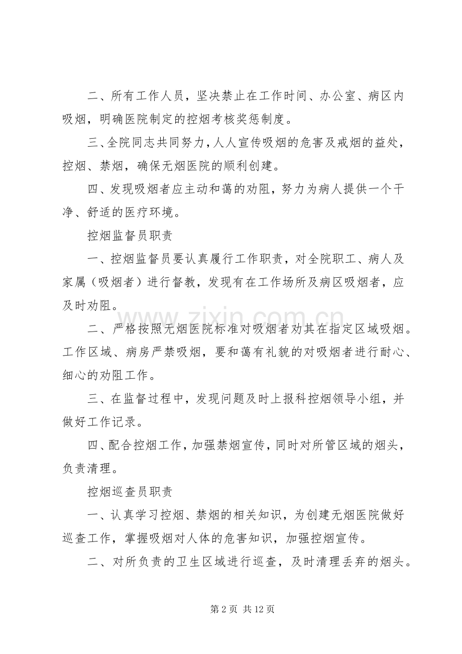 康庄镇卫生院控烟规章制度.docx_第2页