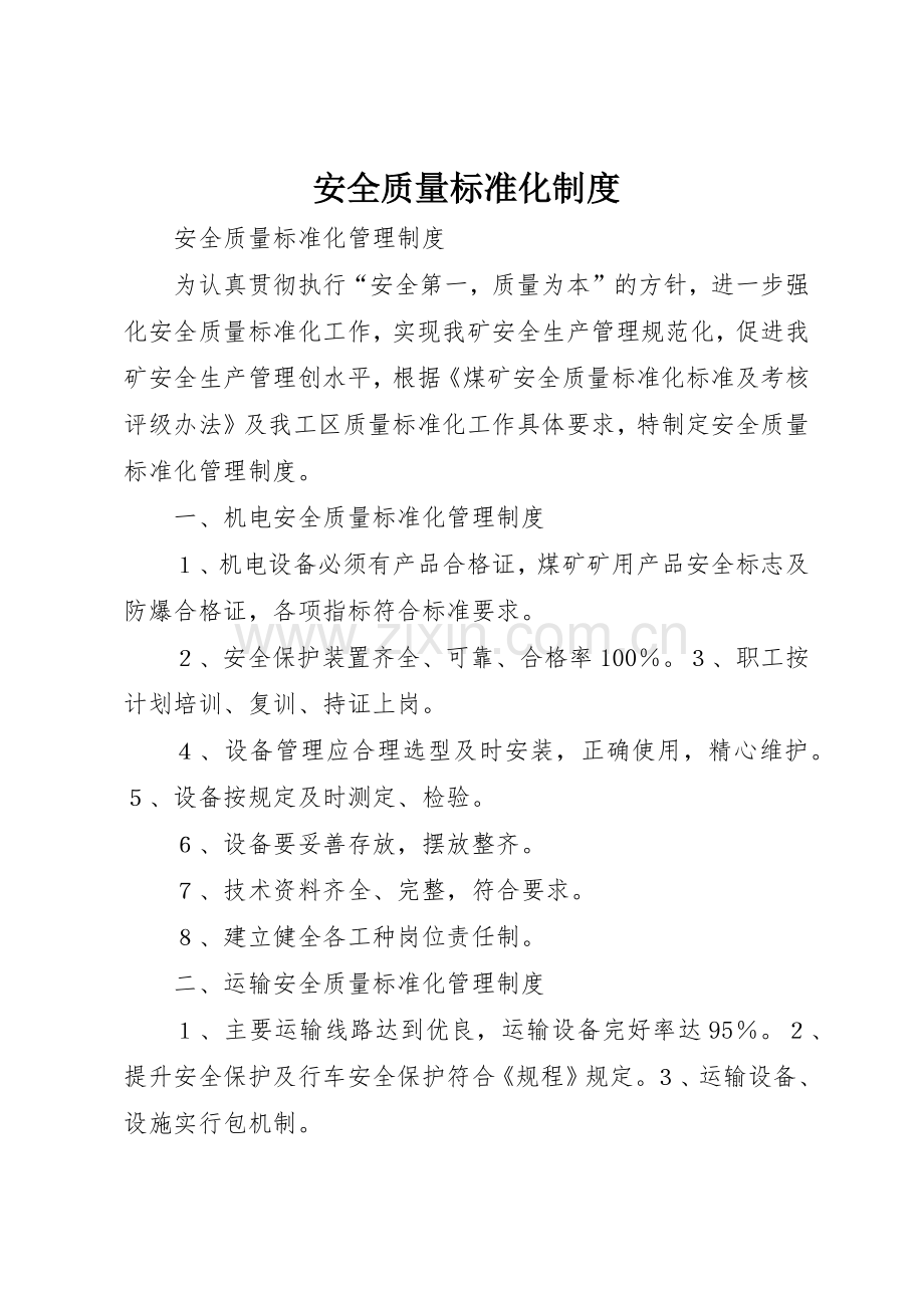 安全质量标准化规章制度细则.docx_第1页